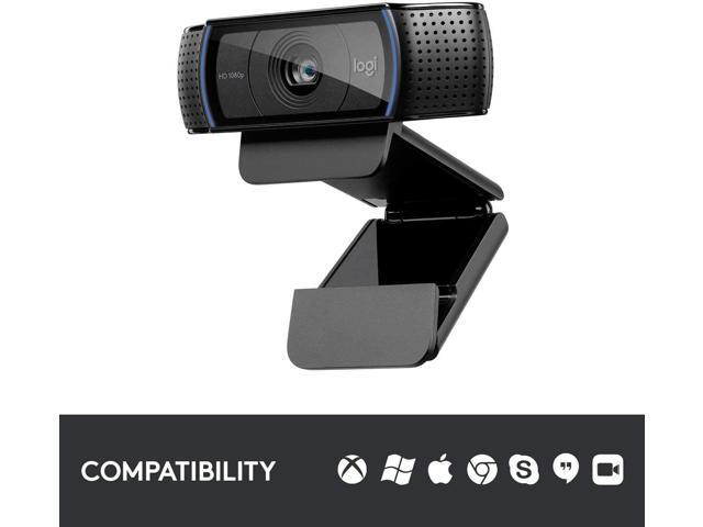 Logitech HD Pro Webcam C920, 1080p Widescreen Video Calling and Recording (960-000764)