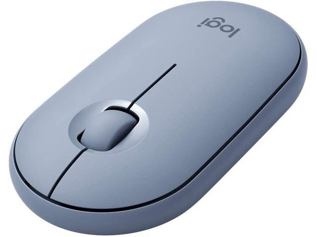 Logitech Pebble M350 Wireless Mouse with Bluetooth or USB - Silent, Slim Computer Mouse with Quiet Click for iPad, Laptop, Notebook, PC and Mac.