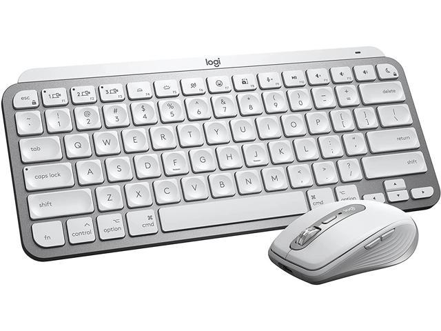 Logitech MX Keys Mini Wireless Illuminated Keyboard and MX Anywhere 3 Mouse Combo for Mac, Bluetooth Keyboard and Performance Wireless, Ergonomic.