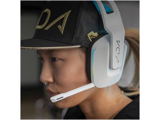 Logitech G733 K/DA Lightspeed Wireless Gaming Headset with Suspension Headband~16.8 M. Color LIGHTSYNC RGB, Blue VO!CE Mic Technology and PRO-G...