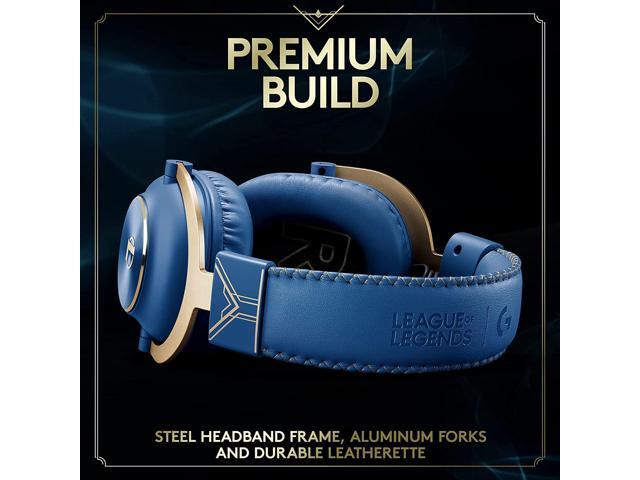 Logitech G PRO X Gaming Headset - Blue VO!CE, Detachable Microphone, Comfortable Memory Foam Ear Pads, DTS Headphone 7.1 and 50 mm PRO G Drivers,...
