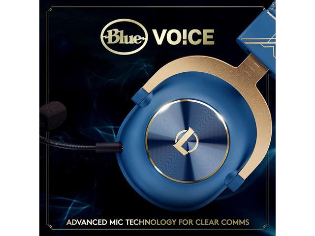 Logitech G PRO X Gaming Headset - Blue VO!CE, Detachable Microphone, Comfortable Memory Foam Ear Pads, DTS Headphone 7.1 and 50 mm PRO G Drivers,...