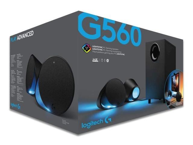 Logitech G560 LIGHTSYNC PC Gaming Speakers with Game Driven RGB Lighting