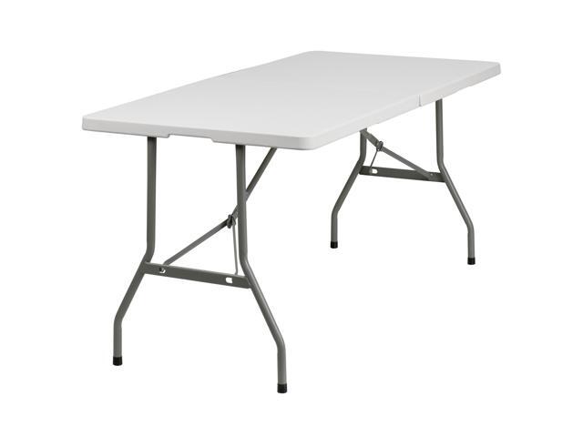 5.5 ft. x 2 ft. Serpentine Wood Folding Banquet Table