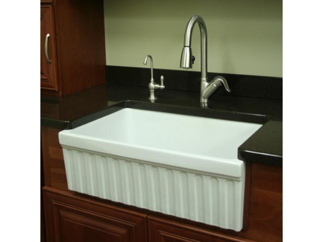 Photos - Bathroom Sink Whitehaus E.Round Drop-In/Undermount Sink W/ 3 1/2 Inch Rear Center Drain