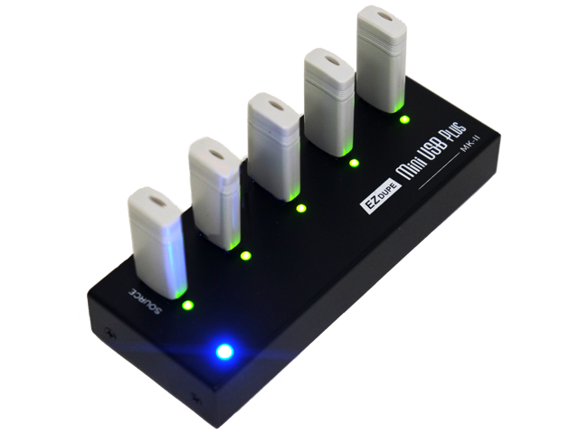 [New Update Version] EZ DUPE 1 to 4 MiniUSB Plus MK II Duplicator - 2GB/Min - Standalone Portable USB Flash Drive Copier (DM-FU0-5V04B-V2)