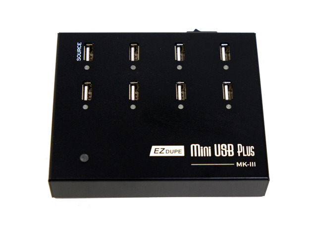 [New Update Version] EZ DUPE 1 to 7 MiniUSB Plus MK III Duplicator - Standalone USB Flash Media Thumb Drive Compact Copier (DM-FU0-8V07B)