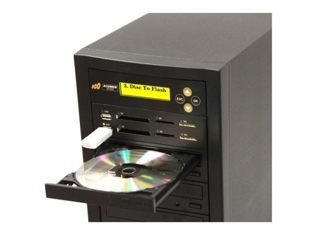 Acumen Disc CrossOver Bi-Directional Multimedia Flash Memory Copier (CF SD MS USB) to 1-4 CD DVD Disc Duplicator / Media Converter - Disc to Disc /...