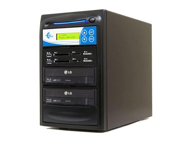 EZ DUPE 1 to 1 Media Mirror Plus Duplicator - Flash (SD / CF / MS / MMC / USB) & Disc (Blu-Ray / DVD / CD) to 1 Media / 1 Disc Copy Copier...