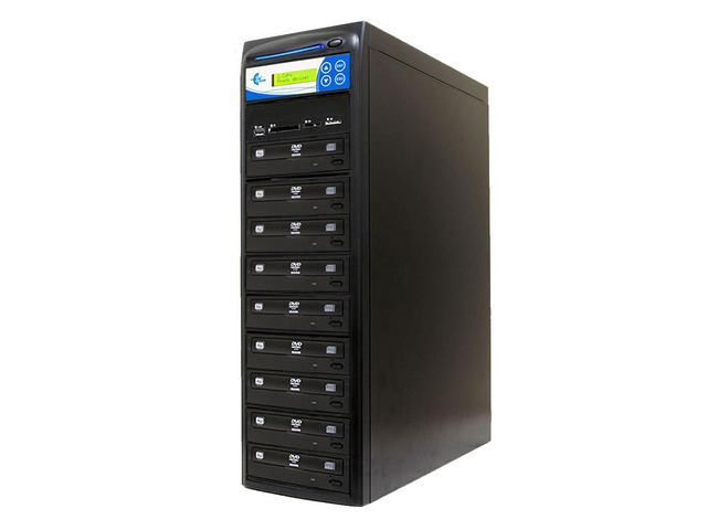 EZ DUPE 1 to 8 Media Mirror Duplicator - Flash (SD/CF/MS/MMC/USB) & Disc (DVD/CD) to DVD CD Disc Copy Copier Multimedia Backup (M908-SSP)
