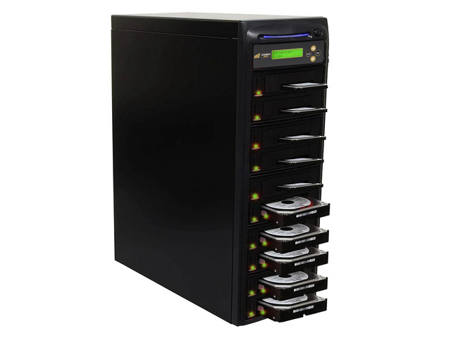 Acumen Disc 1 to 9 Hard Drive Duplicator - 9GB/Min - Standalone Copier and DoD Compliant Sanitizer/Eraser for Multiple SATA 3.5 HDD Disk & 2.5 SSD...