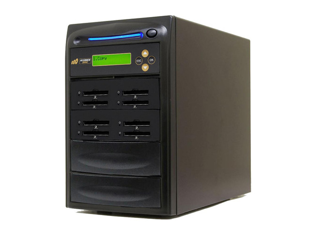 Acumen Disc 1 to 7 CFAST Duplicator - 9GB/Min - Multiple CompactFAST Flash Drive Storage Card Standalone Copier with DoD compliant Sanitizer/Eraser...