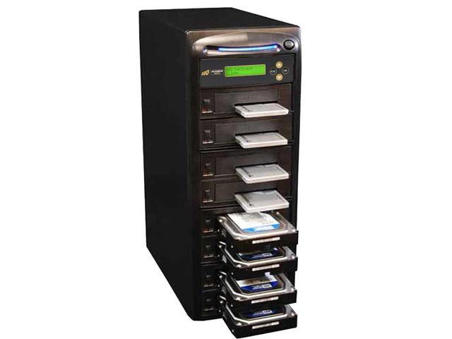 Acumen Disc 1 to 7 Hard Drive Duplicator - 9GB/Min - Standalone Copier and DoD Compliant Sanitizer/Eraser for Multiple SATA 3.5 HDD Disk & 2.5 SSD...