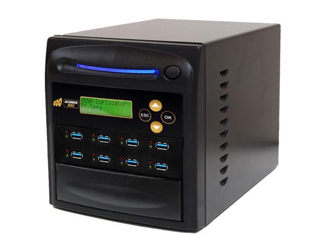 Acumen Disc 1 to 7 USB 3.0 Duplicator & DOD Eraser - 6GB/Min AD07-USB100 Standalone Type-A Flash Media Copier & Sanitizer - Clone Copy Erase...