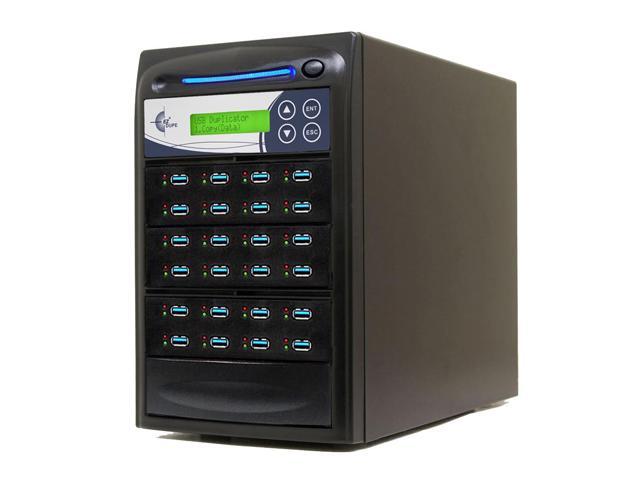 EZ DUPE 1 to 23 USB 3.0/3.1 Duplicator & DOD Eraser - 6GB/Min U23-SSPX100 Standalone Copier & Sanitizer - Multiple Type-A USB Flash Media Thumb...