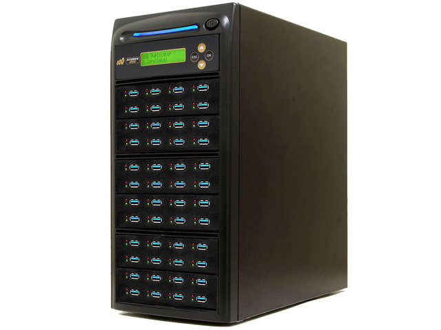 EZ DUPE 1 to 47 USB 3.0/3.1 Duplicator & DOD Eraser - 6GB/Min U47-SSPX100 Standalone Copier & Sanitizer - Multiple Type-A USB Flash Media Thumb...