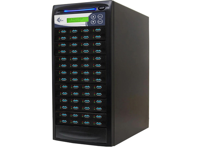 EZ DUPE 1 to 55 USB 3.0/3.1 Duplicator & DOD Eraser - 6GB/Min U55-SSPX100 Standalone Copier & Sanitizer - Multiple Type-A USB Flash Media Thumb...