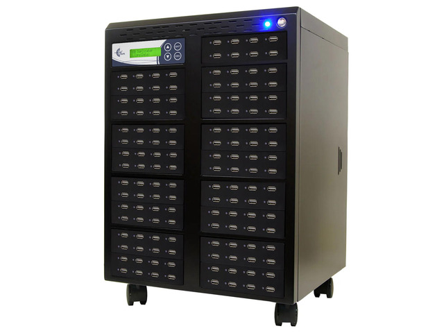 EZ DUPE 1 to 135 USB 3.0/3.1 Duplicator & DOD Eraser - 6GB/Min U135-SSPX100 Standalone Copier & Sanitizer - Multiple Type-A USB Flash Media Thumb...