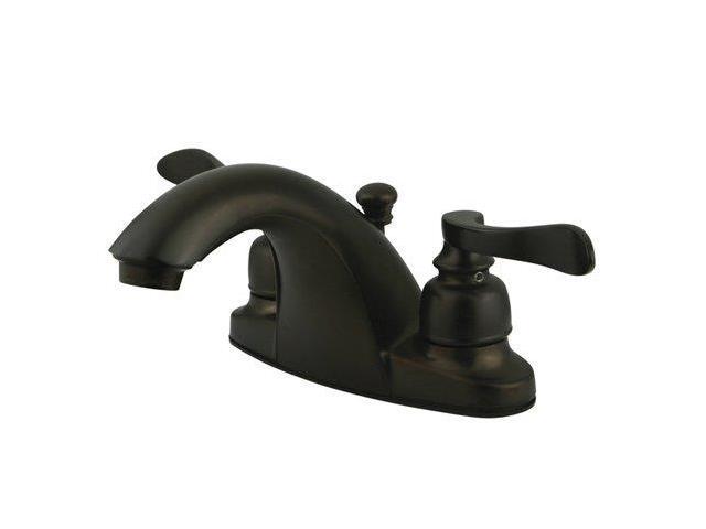 Kingston Brass KB8645NFL Two Handle 4 in. Centerset Lavatory Faucet with Retail Pop-up