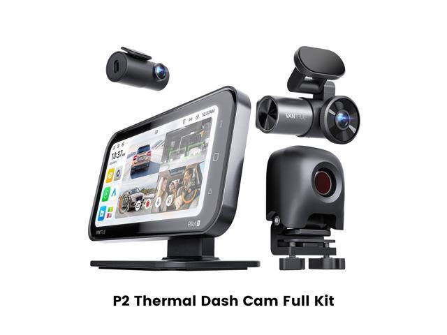 VANTRUE P2 3 Channel Dash Cam,Thermal Dash Cam with Carplay