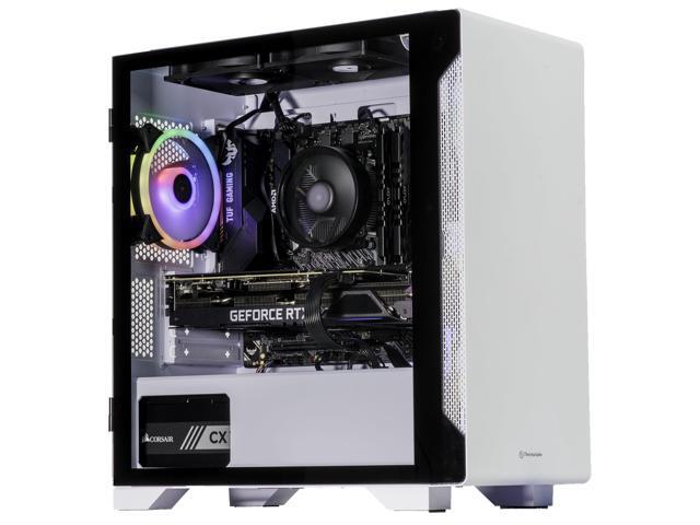 Velztorm Nix Gaming & Entertainment Desktop PC (AMD Ryzen 5 5600X 6-Core, GeForce RTX 3050, 32GB RAM, 512GB PCIe SSD, USB 3.2, HDMI, Win 10 Home)