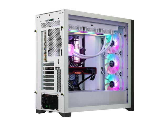 Velztorm White Aciex Custom Built Gaming Desktop PC (Intel i9-14900K, Radeon RX 9070 XT, 32GB DDR5, 2TB PCIe SSD, RGB Fans, 360mm AIO, 1000W PSU,...
