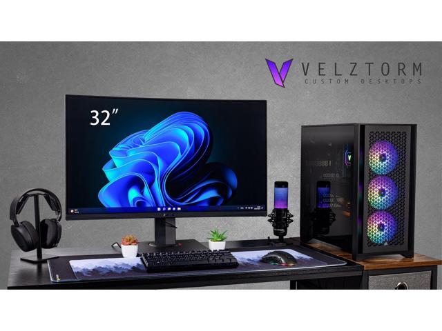 Velztorm Armix Custom Built Gaming Desktop PC (AMD Ryzen 9 7900X, GeForce RTX 5070 Ti, 32GB DDR5, 2TB PCIe SSD, RGB Fans, 240mm AIO, 1000W PSU,...