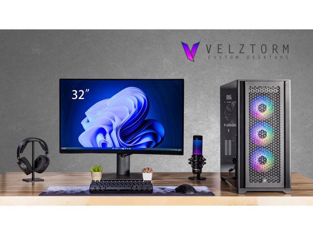 Velztorm Aciex 14th Gen Gaming Desktop PC (Intel i9-14900K, GeForce RTX 5080, 32GB DDR5, 2TB PCIe SSD, 360mm AIO, 1000W PSU, WiFi 6, Bluetooth 5.2,...