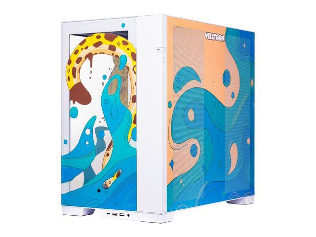 Velztorm Mystic Jaguar Custom Case Art Aluminum Tempered Glass O11 Dynamic EVO Mid-Tower Gaming Computer Case, Supports ATX, Micro-ATX, Mini-ITX &...