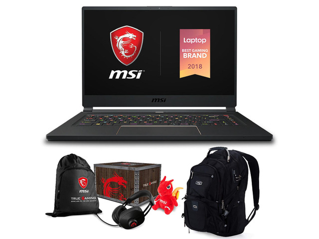 MSI GS65 Stealth-004 Premium Gaming Laptop (Intel 8th Gen i7-8750H, 16GB RAM, 256GB PCIe SSD, 15.6' FHD (1920x1080) 144Hz Thin Bazel, GeForce RTX...