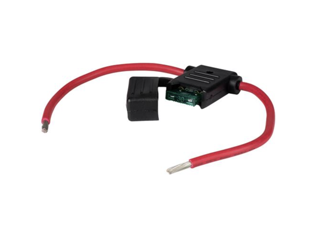 Parts Express In-Line Water-Resistant ATO/ATC Blade Fuse Holder With Cover 10 AWG
