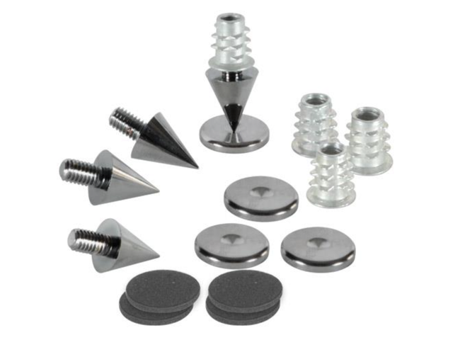 Dayton Audio DSS2-BC Black Chrome Speaker Spike Set (4 pc)
