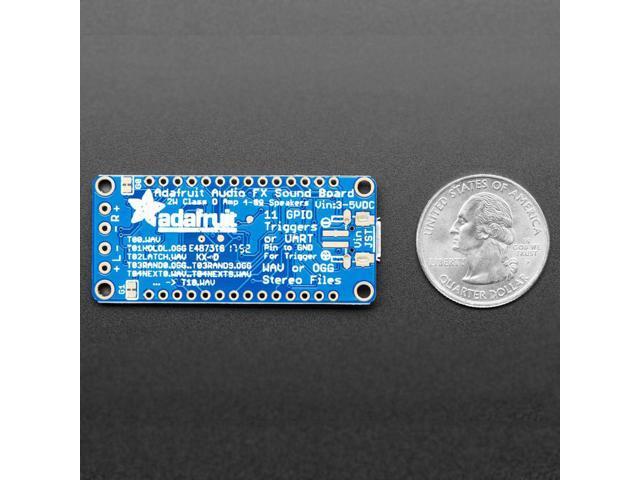 Adafruit Audio FX Sound Board + 2x2W Amp - WAV/OGG Trigger - 2MB