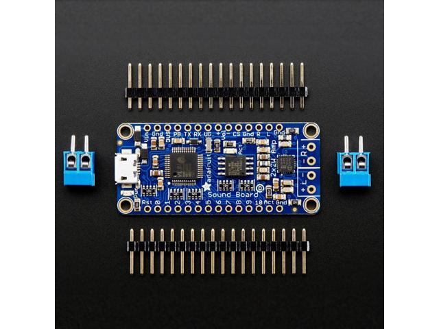 Adafruit Audio FX Sound Board + 2x2W Amp - WAV/OGG Trigger - 2MB