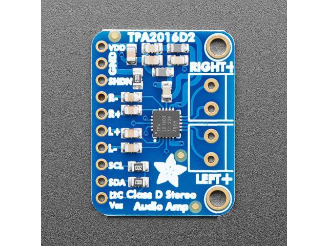 Adafruit Stereo 2.8W Class D Audio Amplifier - I2C Control AGC - TPA2016