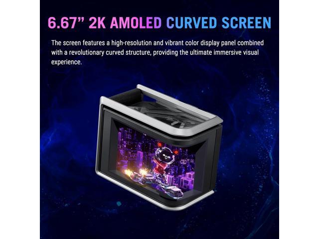 ASUS ROG RYUO IV SLC 360 ARGB All-in-one CPU Liquid Cooler with Shortened tubing maximizes a Clean Aesthetic, Curved 6.67-inch AMOLED Display...