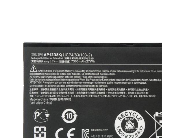 27Wh AP12D8K battery for Acer Iconia Tab A3-A10 A3-A11 W510 W510P