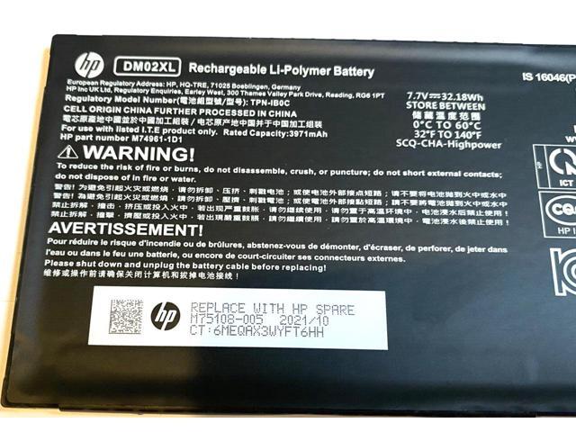 32.18WH DM02XL battery for HP Tablet 11m-be0023dx 11m-be0013dx