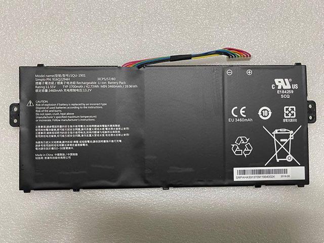 42.73WH SQU-1901 battery for Hasee SQU-1901 916Q2294H 3ICP5/57/80