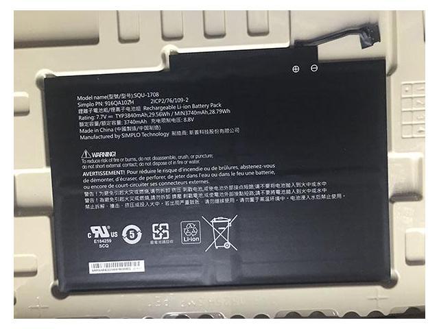 29.56WH SQU-1708 battery for SIMPLO SQU-1708 916QA102H