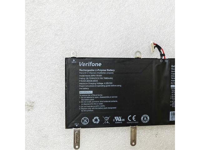28.72WH BPK179-001 battery for Verifone Msi 023-B0035-0001, BPK179-001