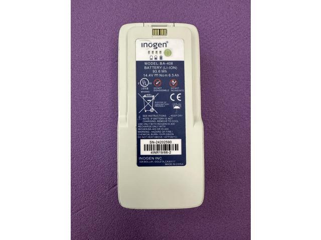 BA-408 Double Extended Life Battery for Inogen G4 & OxyGo FIT 8-Cell 93.6Wh 6500mAh Genuine Replacement 14.4V 12-Month Warranty