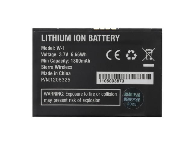 4-Pack W-1 1800mAh 3.7V Li-ion Battery for Sierra AirCard 753S/754S Overdrive W801/W802 Elevate 4G Replaces 1202266 SWAC802 Grade A Cells ...