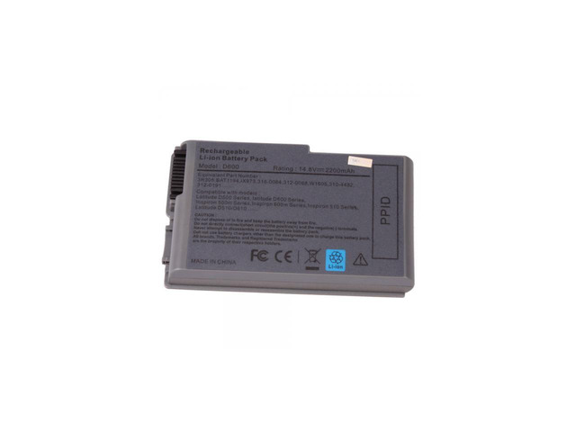 14.80V,2200mAh,Li-ion,Hi-quality Replacement Laptop Battery for Dell Inspiron 500m, 600m Series, Dell Latitude D500, D600 Series