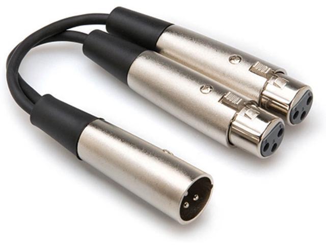 HOSA - YXF-119 - Y Cable - Dual XLR3F to XLR3M - 6 in