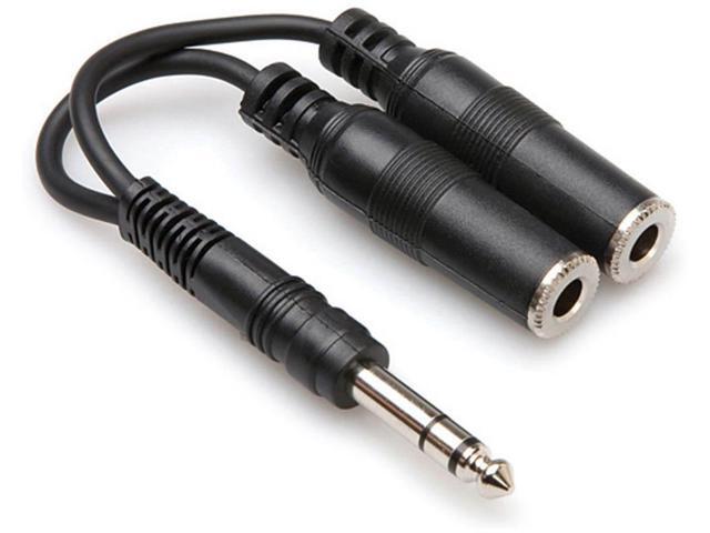 HOSA - YPP-118 - Y Cable - 1/4 in TRS to Dual 1/4 in TRSF