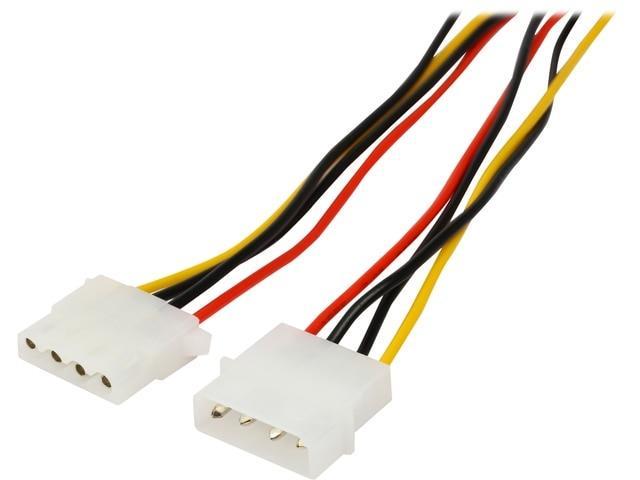 4 pins IDE Molex Internal Power Extension Cable Computer Power Supply PSU 12V/5V for Hard Drive Disk HDD DVD CD-RW Combo