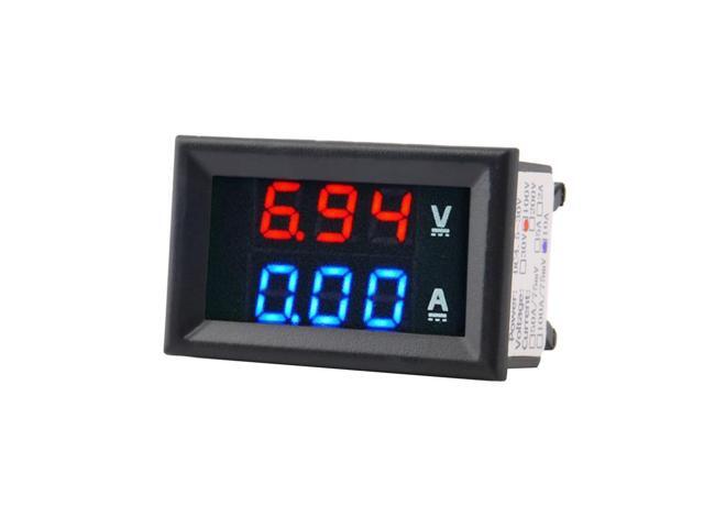 1pcs Professional DC 100V 10A Voltmeter Ammeter Blue + Red LED Amp Dual Digital Volt Meter Gauge Voltage Current Home Use Tool