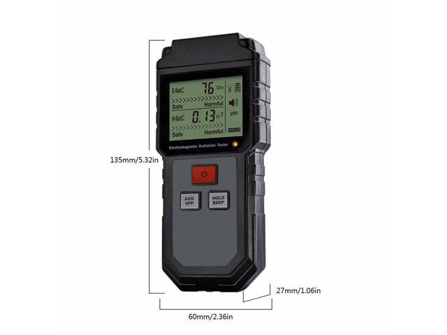 Electromagnetic Detector Black ABS ET825 Gas Detection Microwave Electromagnetic Wave Household Radiation tester