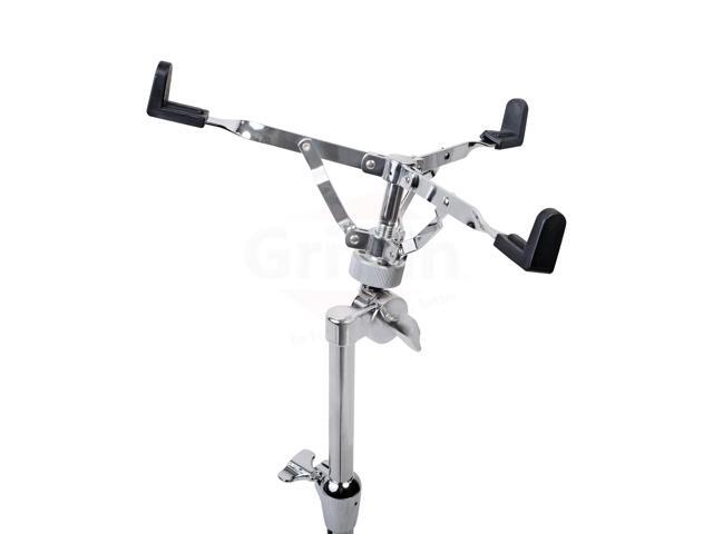2-PACK- Concert Stand Up Snare Drum Stands by GRIFFIN Tall Adjustable Chrome Height Stand For Drummers Percussion Practice Pads & Drums ...
